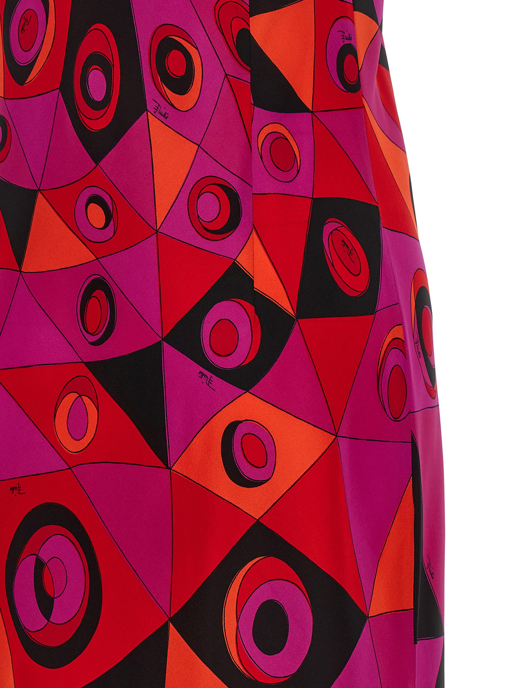 Fuchsia Silk Long Dress