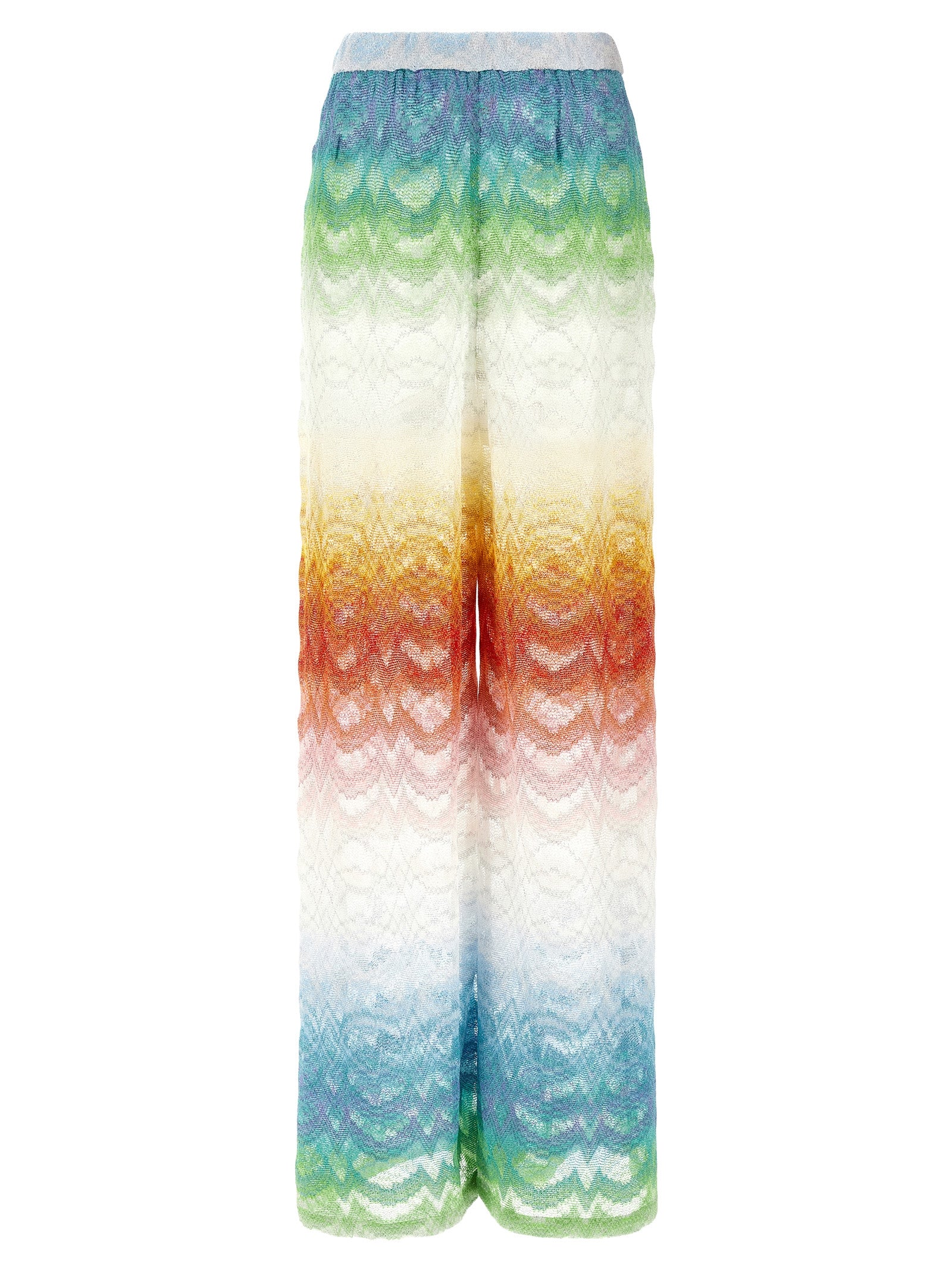 Multicolor Viscose Flared Pants