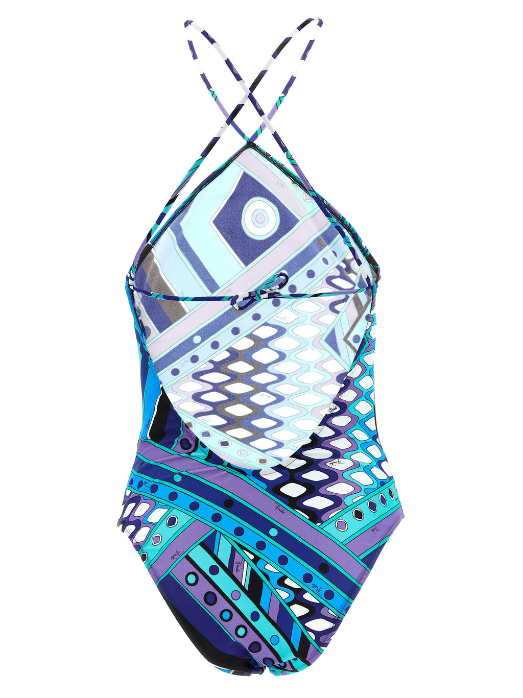 Multicolor Polyamide One-Piece Swimsuit