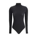 Black Cotton Bodysuit