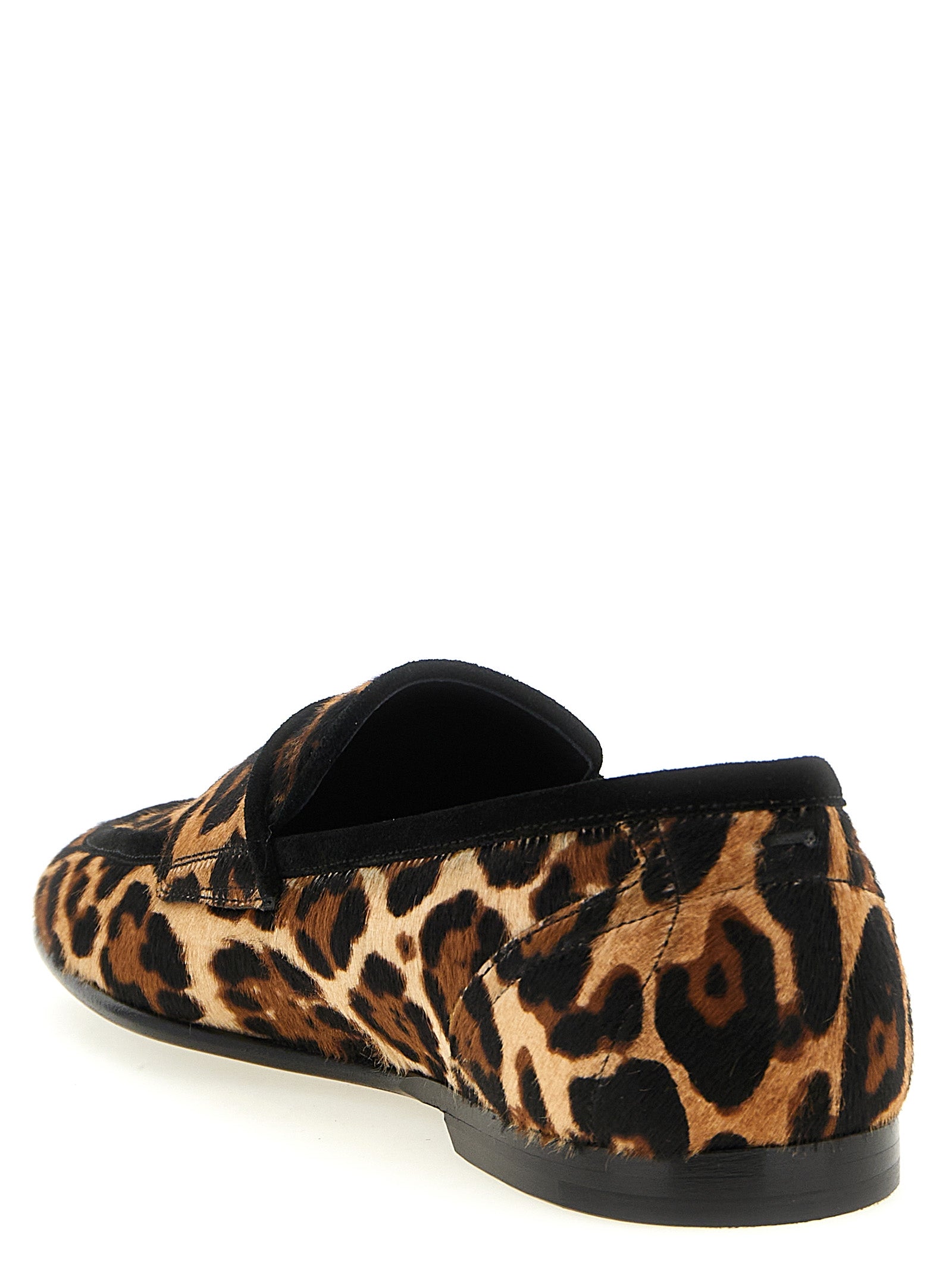 Brown Calfskin Slip-On Loafers