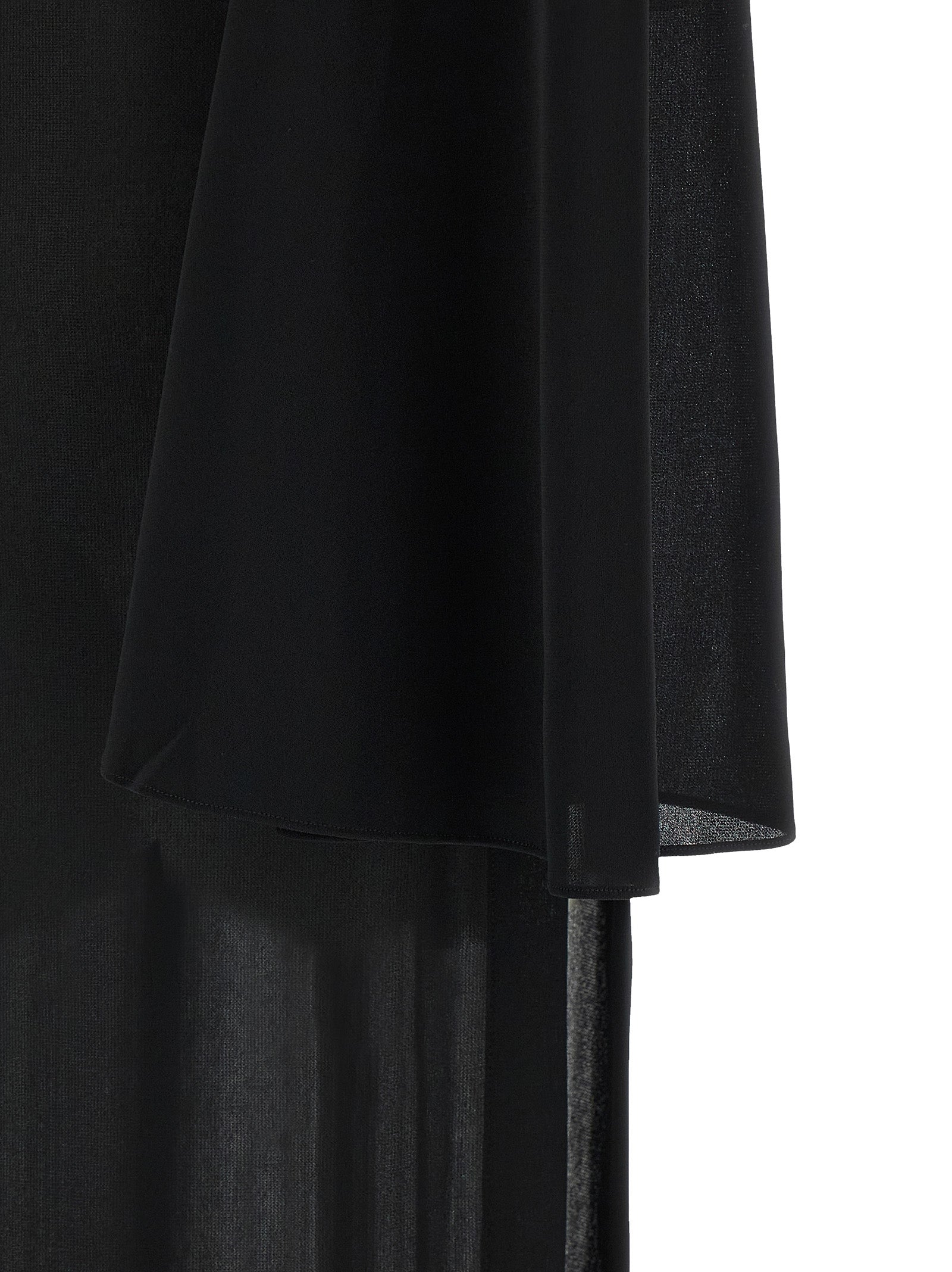 Black Polyester Long Dress