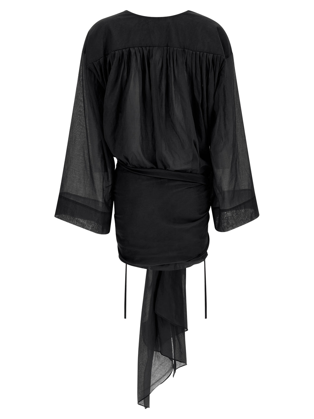 Black Cotton Short Dress