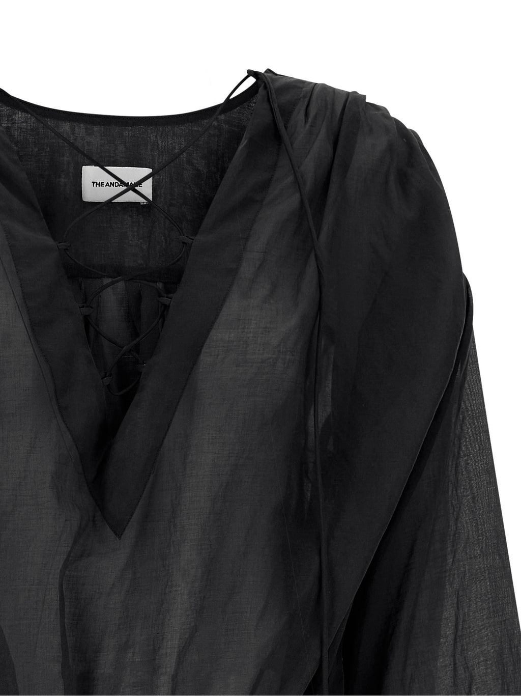 Black Cotton Short Dress