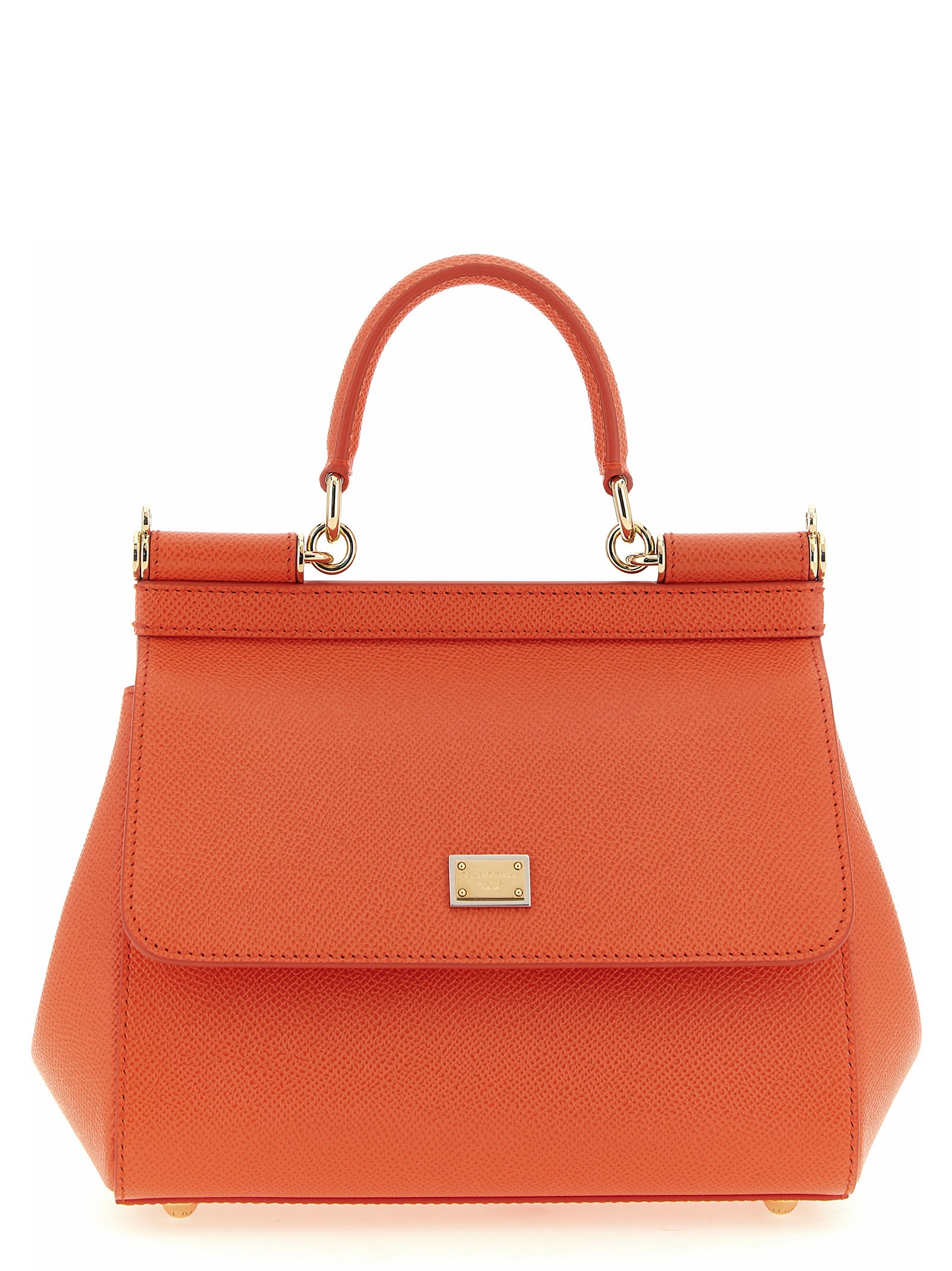 Orange Calfskin Handbag