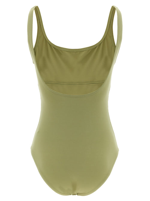 Bicolor Polyamide One-Piece Swimsuit