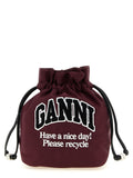 Bordeaux Recycled Polyamide Clutch Bag