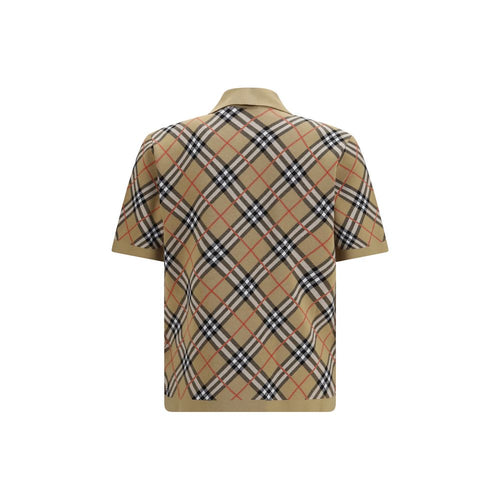Beige Cotton Polo Shirt