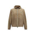 Brown Nylon Shell Jacket