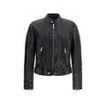 Black Buffalo Leather Bomber