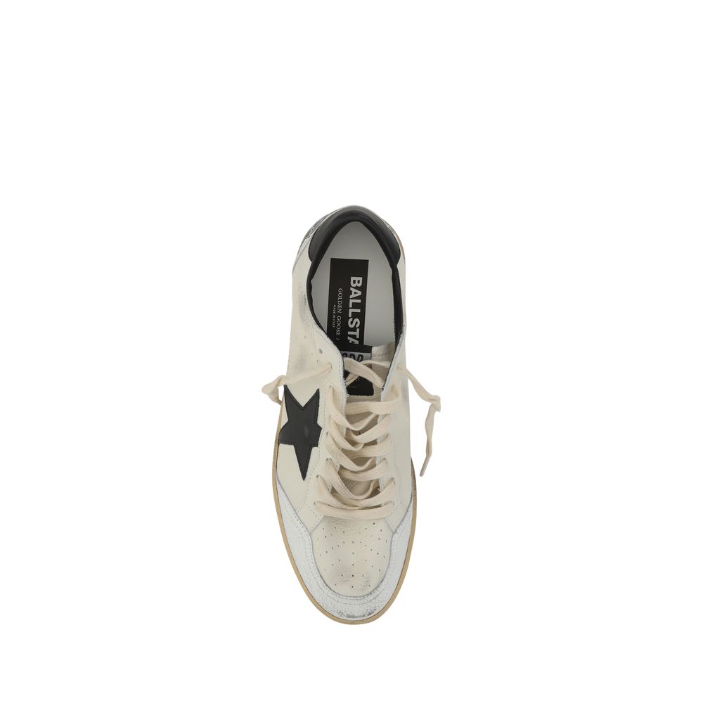 White Calf Leather Bos Taurus Low Top Sneakers