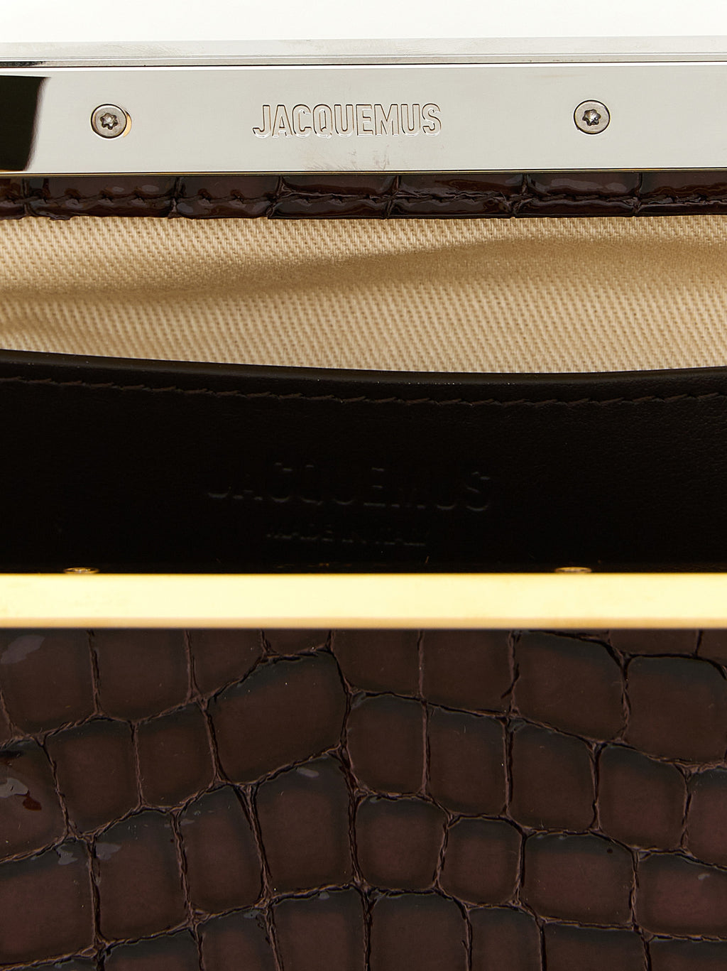 Brown Goatskin Clutch Bag
