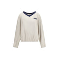 Beige Recycled Polyester Sweatshirt