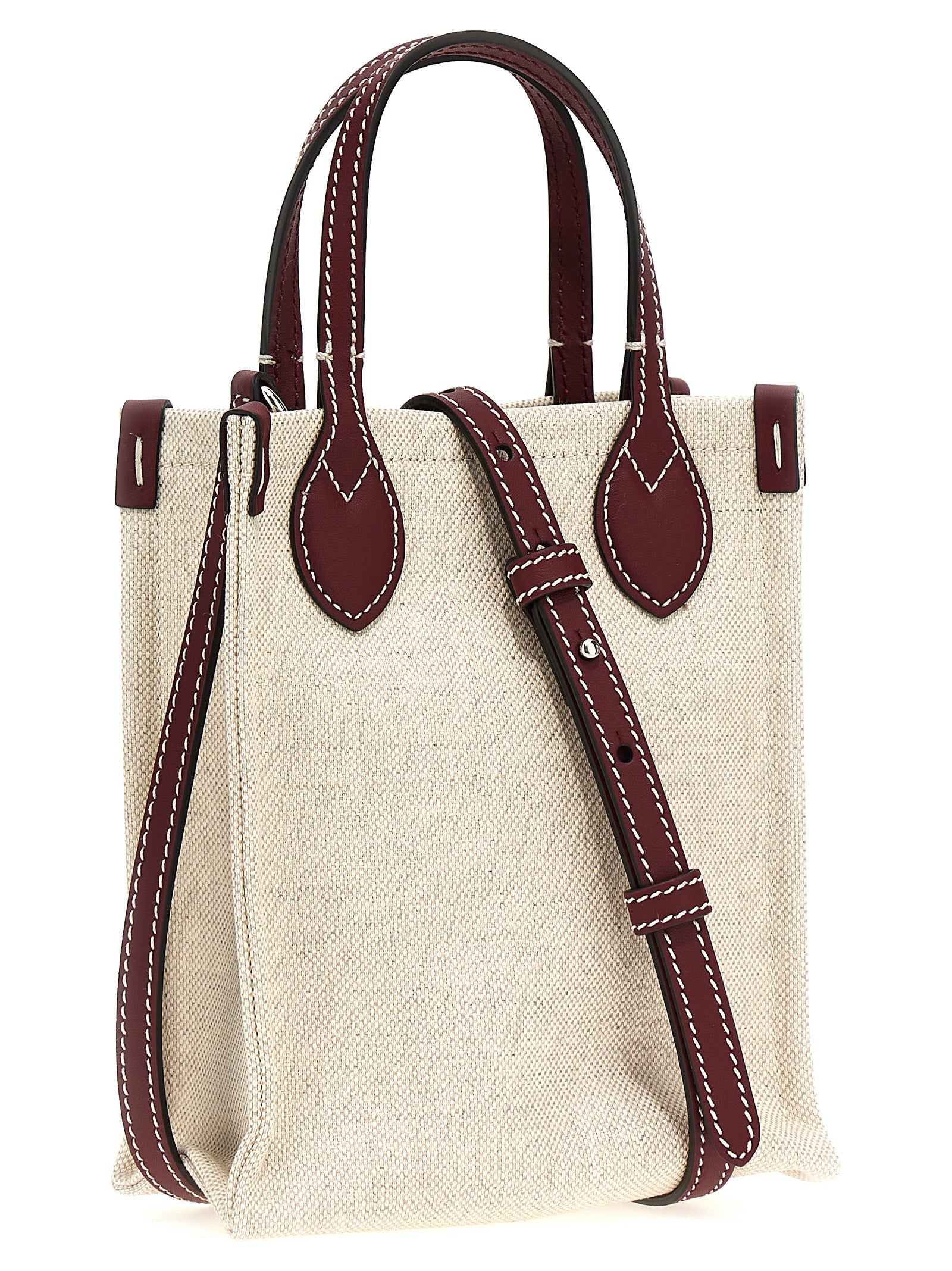 Beige Polyethylene Handbag