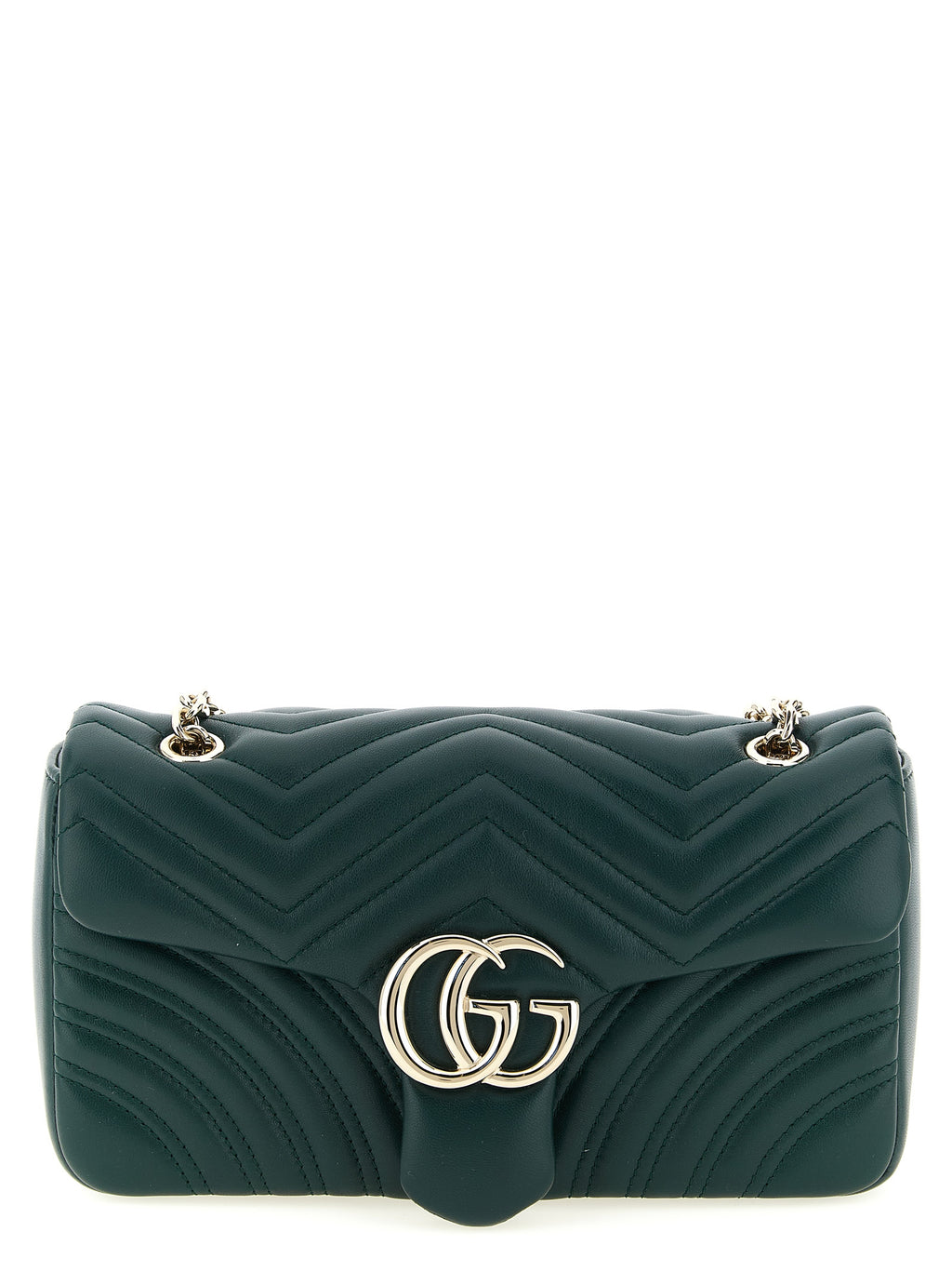 Bicolor Lamb Leather Shoulder Bag