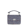 Blue Fabric Shoulder Bag