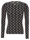 Black Polyamide Long Sleeve T-Shirt