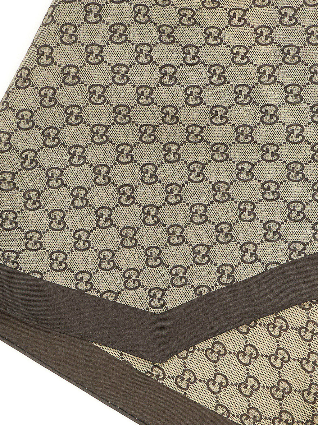 Beige Silk Foulard