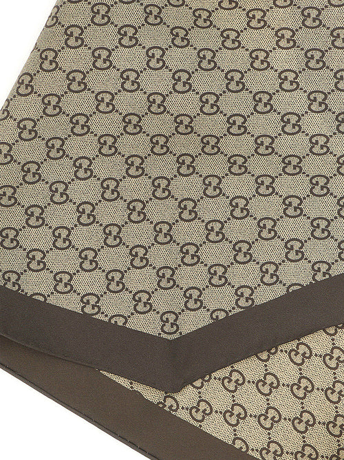 Beige Silk Foulard