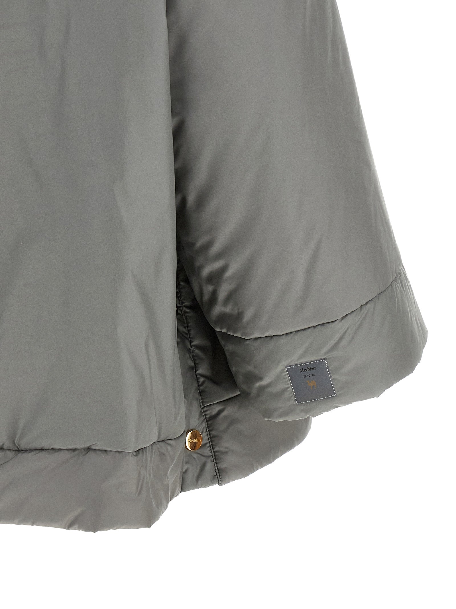 Gray Polyester Shell Jacket