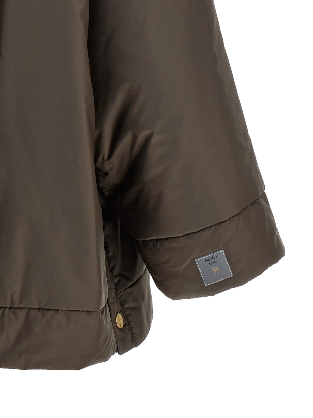 Brown Polyester Shell Jacket