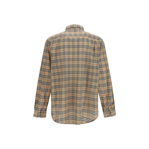 Beige Cotton Pattern Shirt