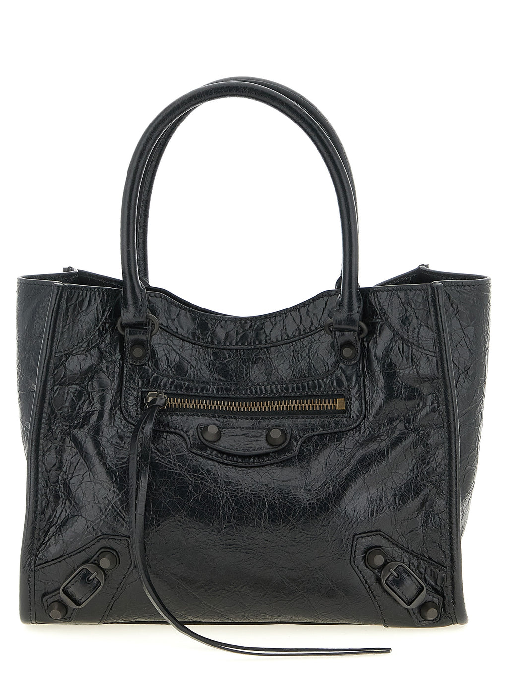 Black Lamb Leather Tote Bag