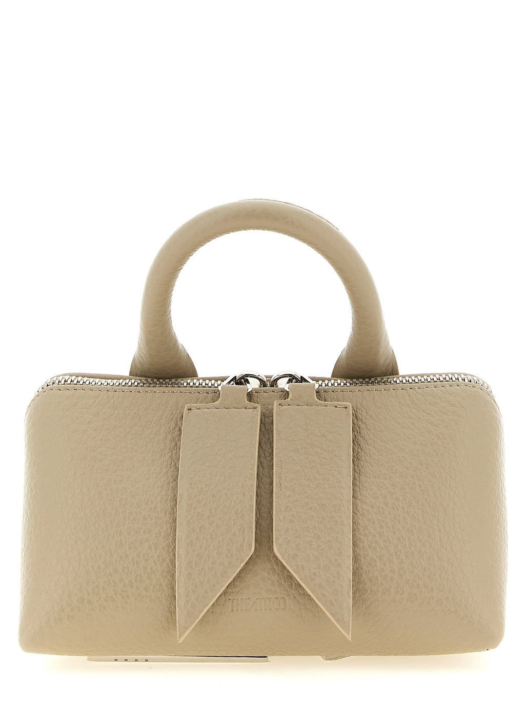 Beige Bovine Leather Handbag