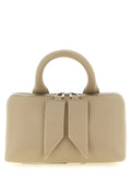 Beige Bovine Leather Handbag