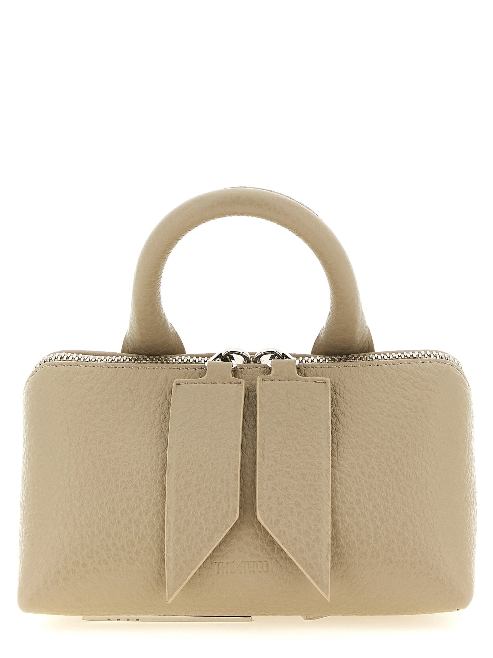 Beige Bovine Leather Handbag