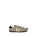 Beige Suede Leather Low Top Sneakers