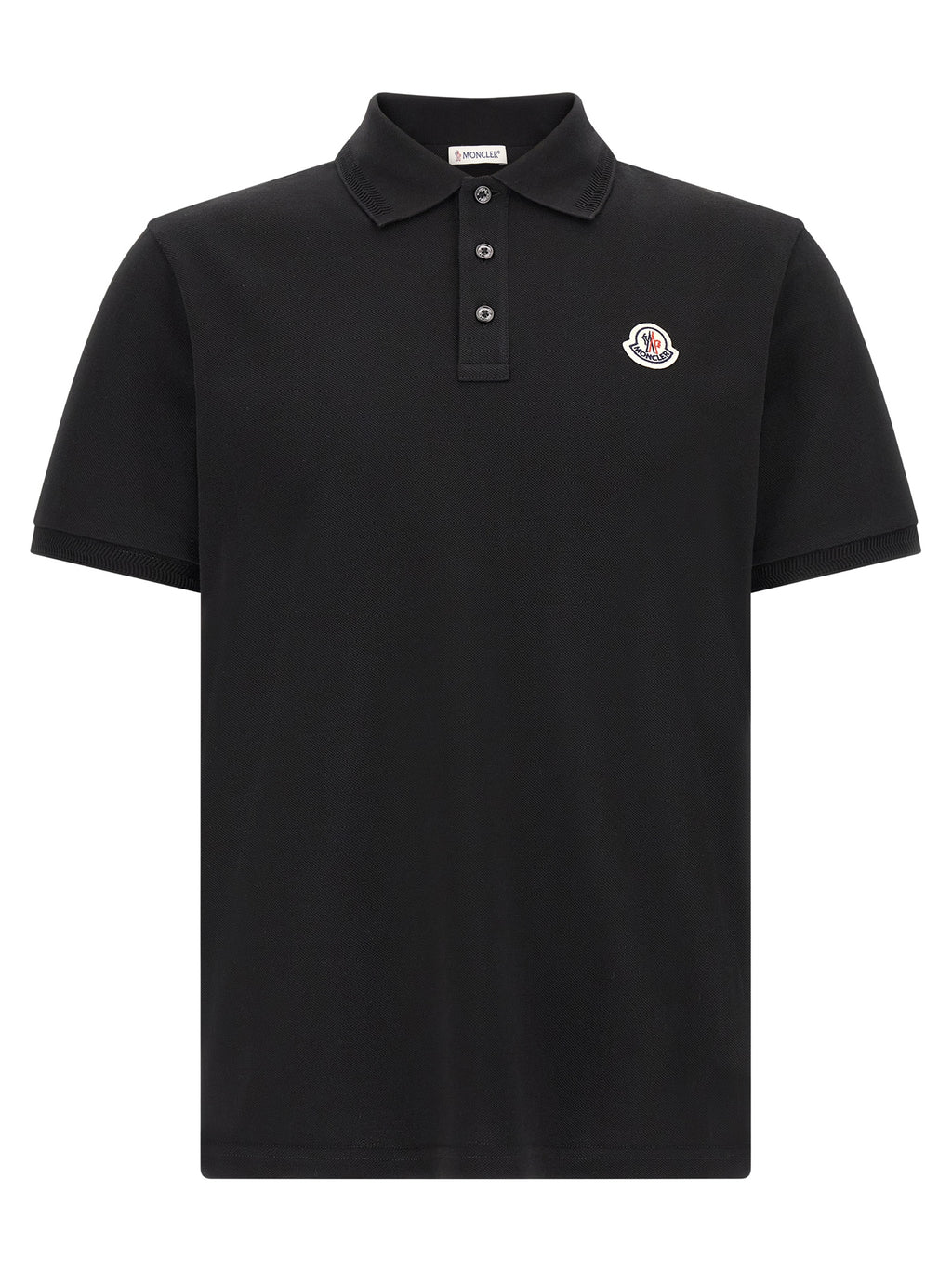 Black Cotton Polo Shirt