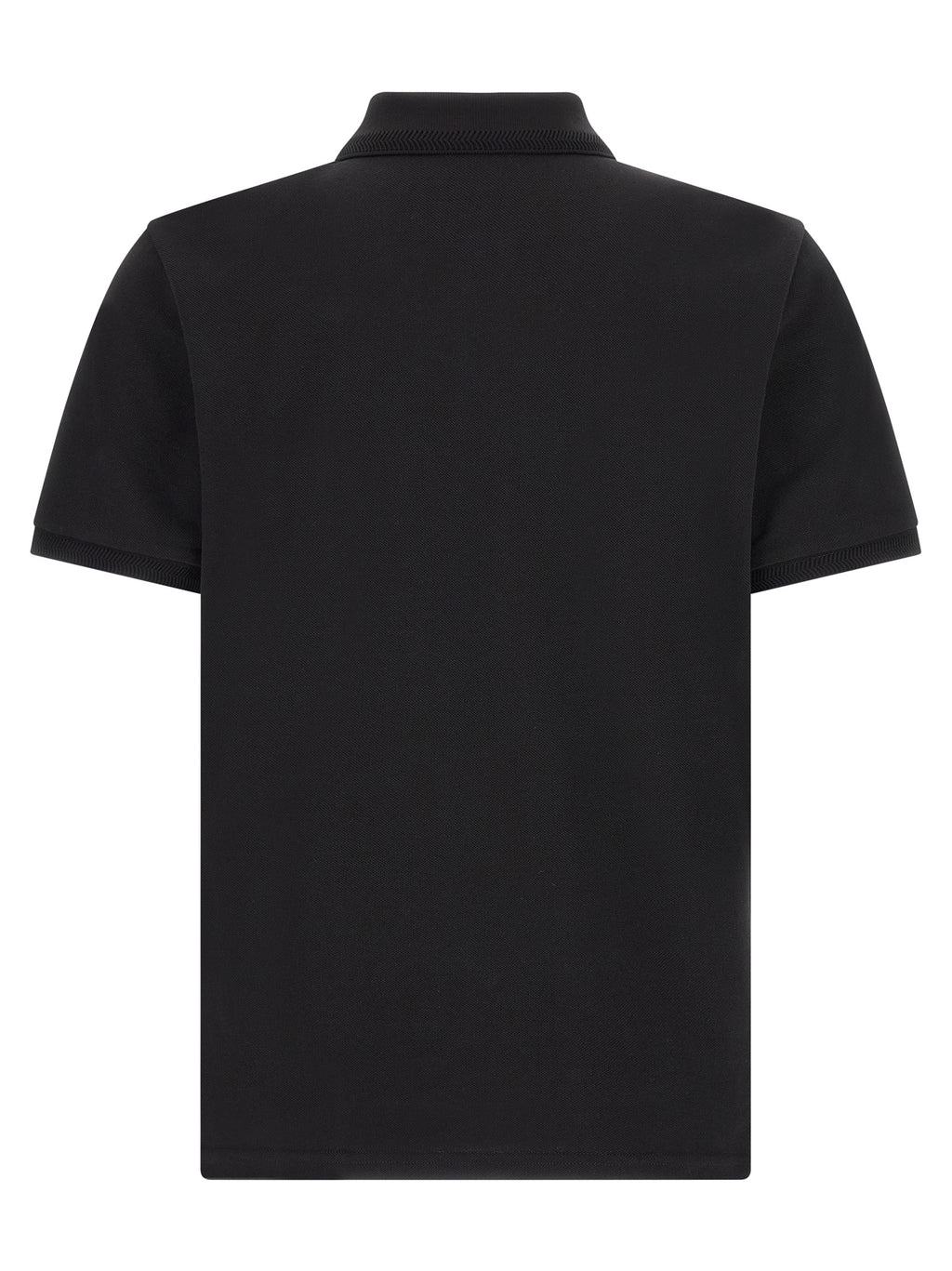 Black Cotton Polo Shirt