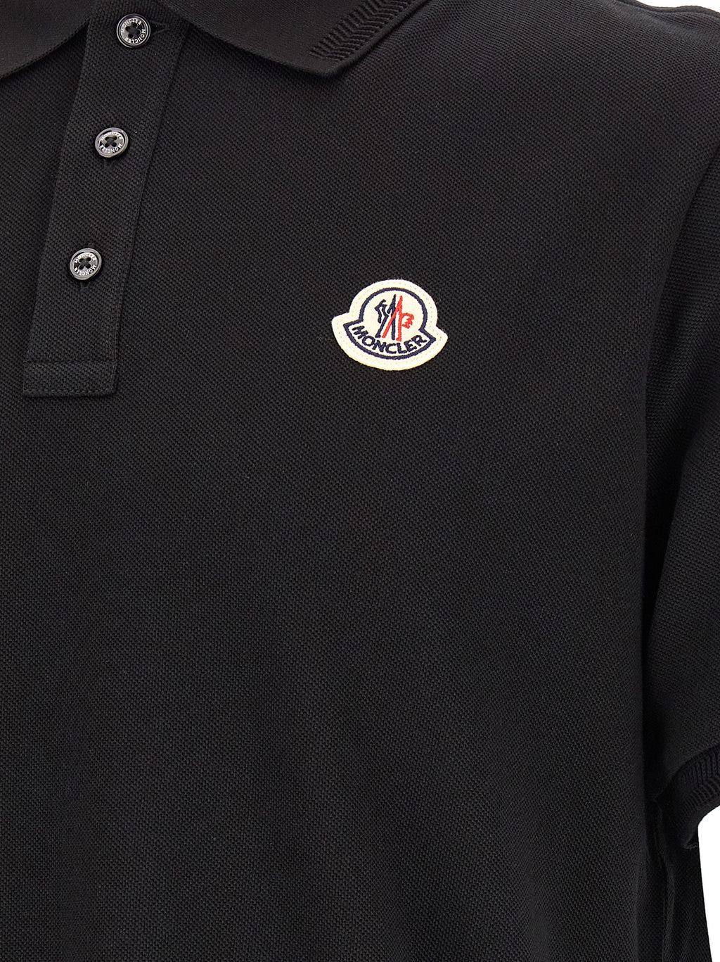 Black Cotton Polo Shirt