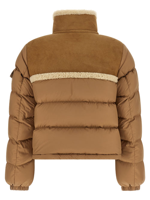 Beige Polyester Full-Length Jacket