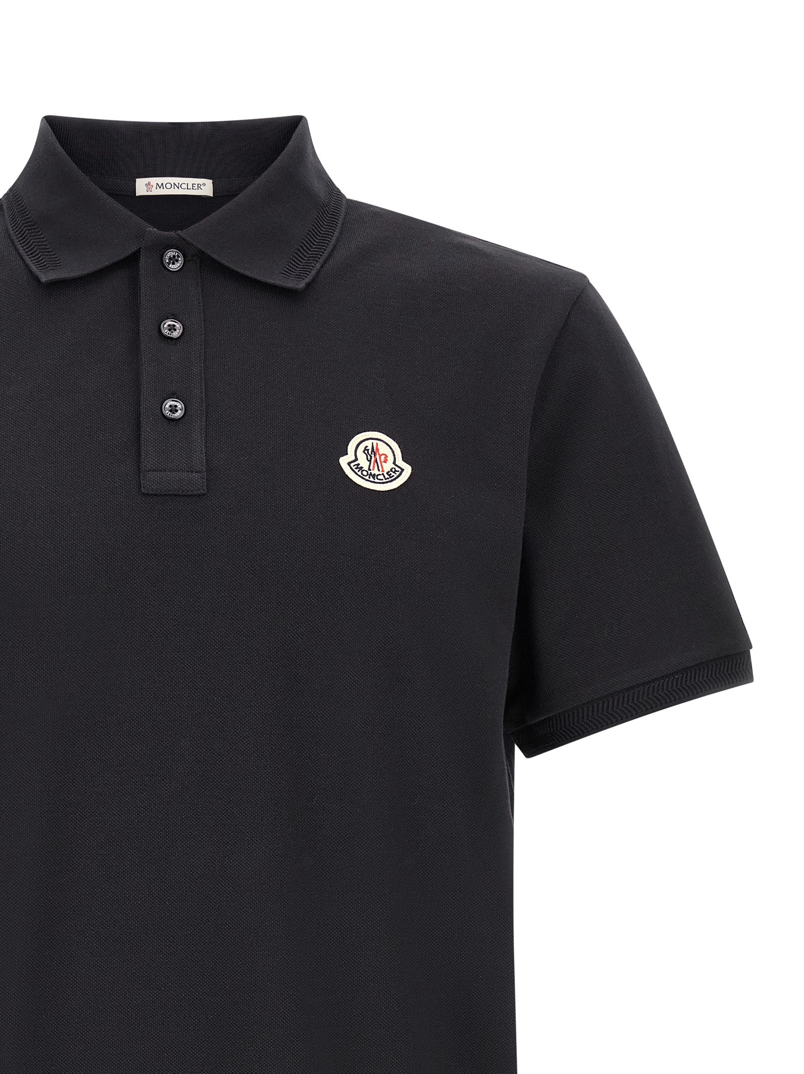 Blue Cotton Polo Shirt