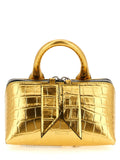 Gold Bovine Leather Handbag