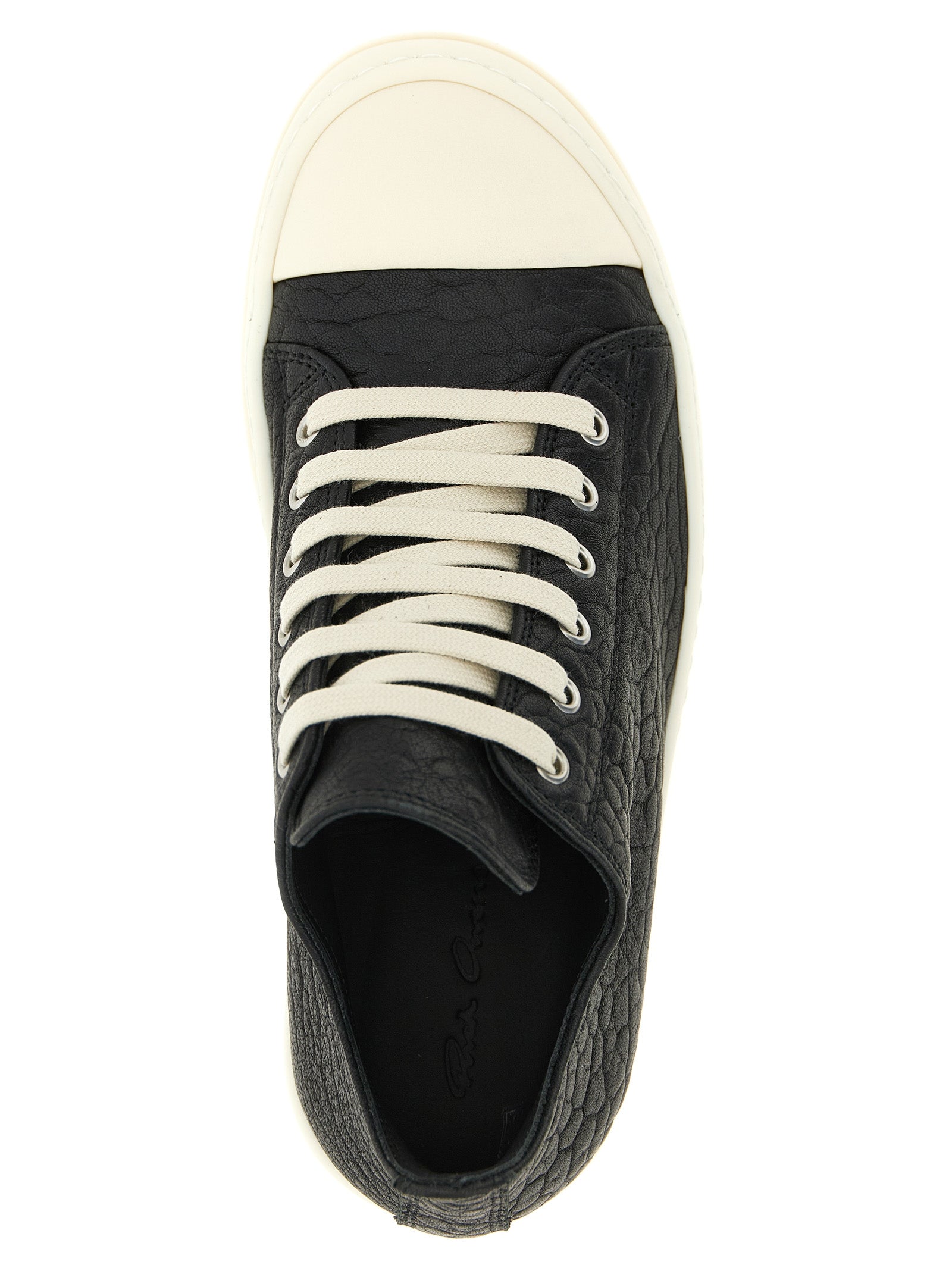 Bicolor Lamb Leather Low Top Sneakers