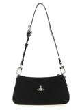 Black Polyester Shoulder Bag