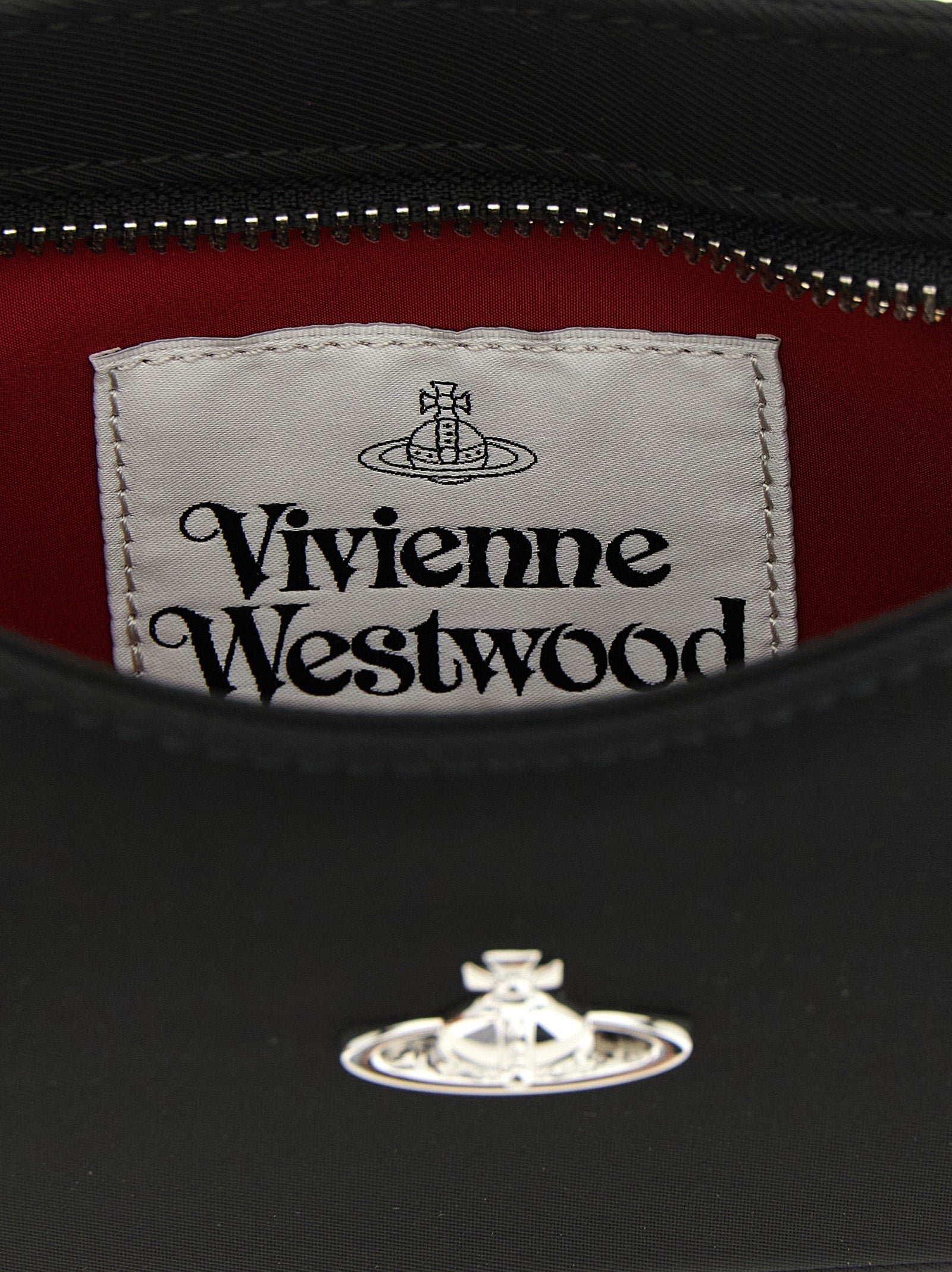 Black Polyester Shoulder Bag