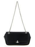 Black Polyester Crossbody Bag