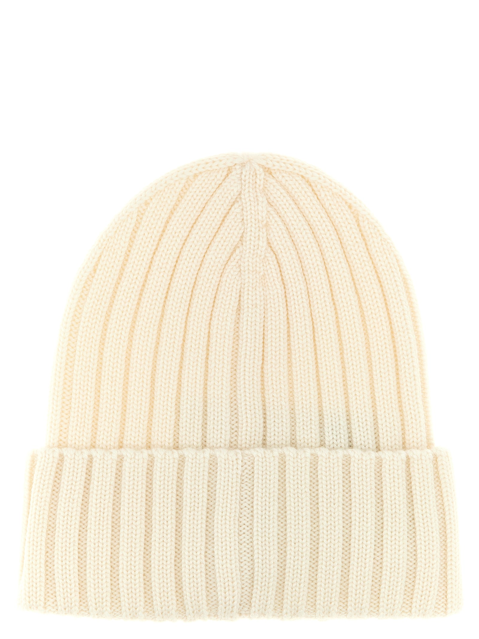 White Virgin Wool Beanie