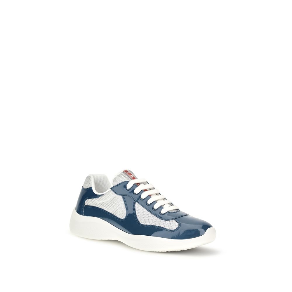 Blue Calf Leather Bos Taurus Athletic Sneakers