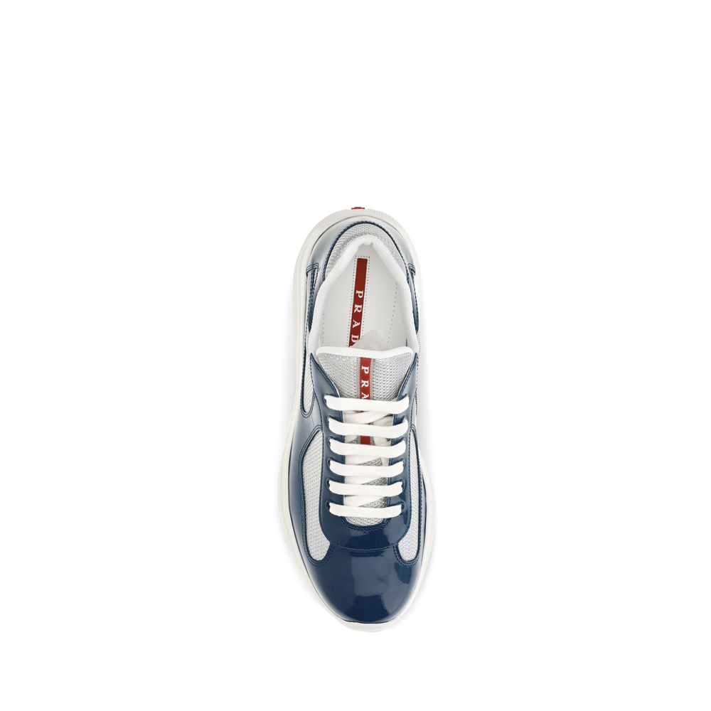 Blue Calf Leather Bos Taurus Athletic Sneakers