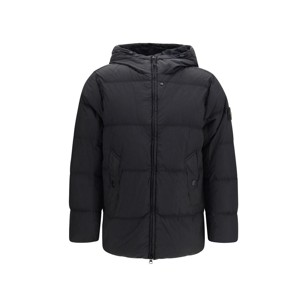 Black Goose Down Full-Length Jacket