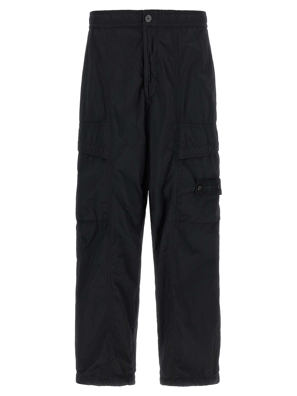 Black Polyamide Cargo Pants
