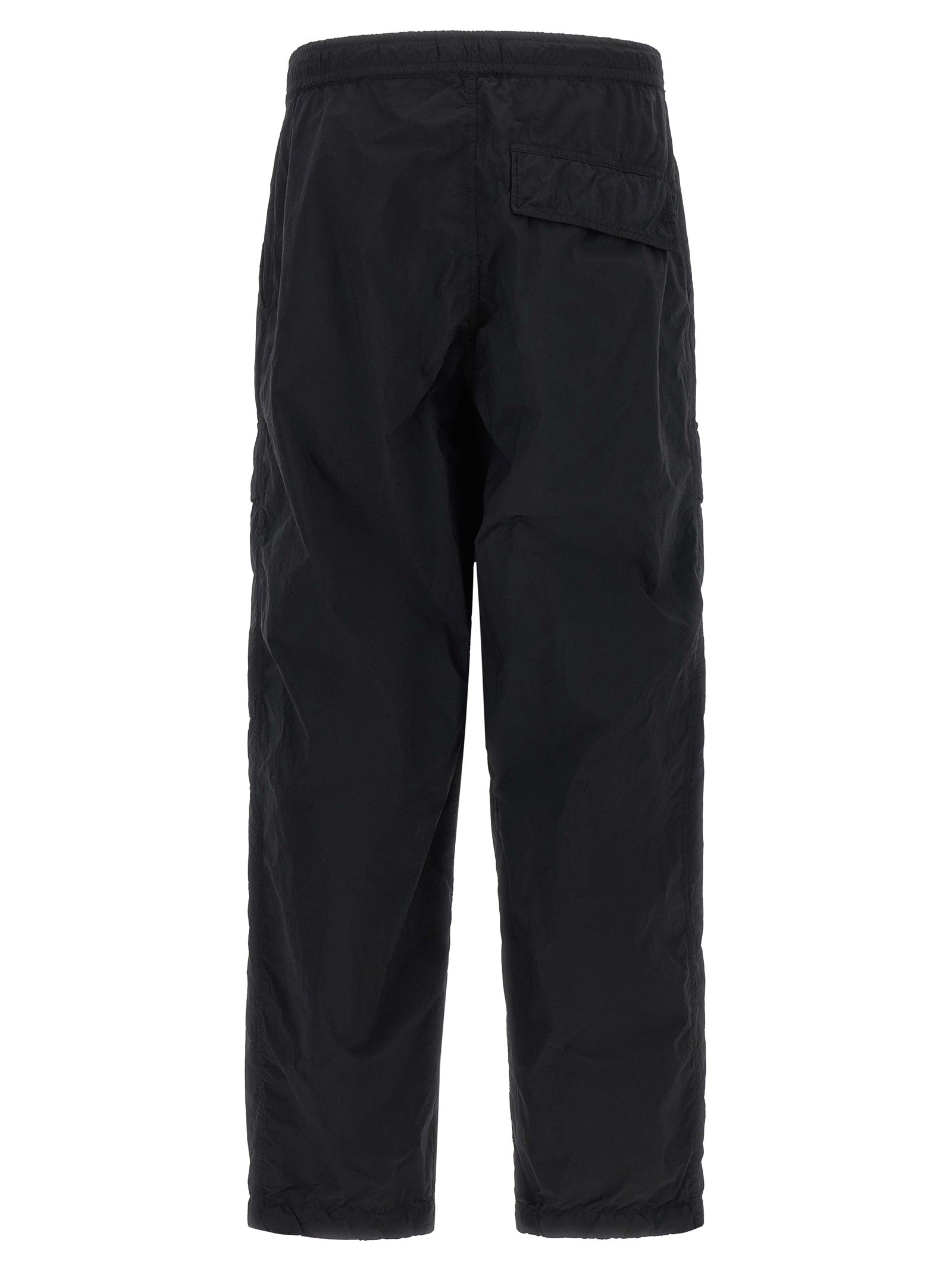 Black Polyamide Cargo Pants