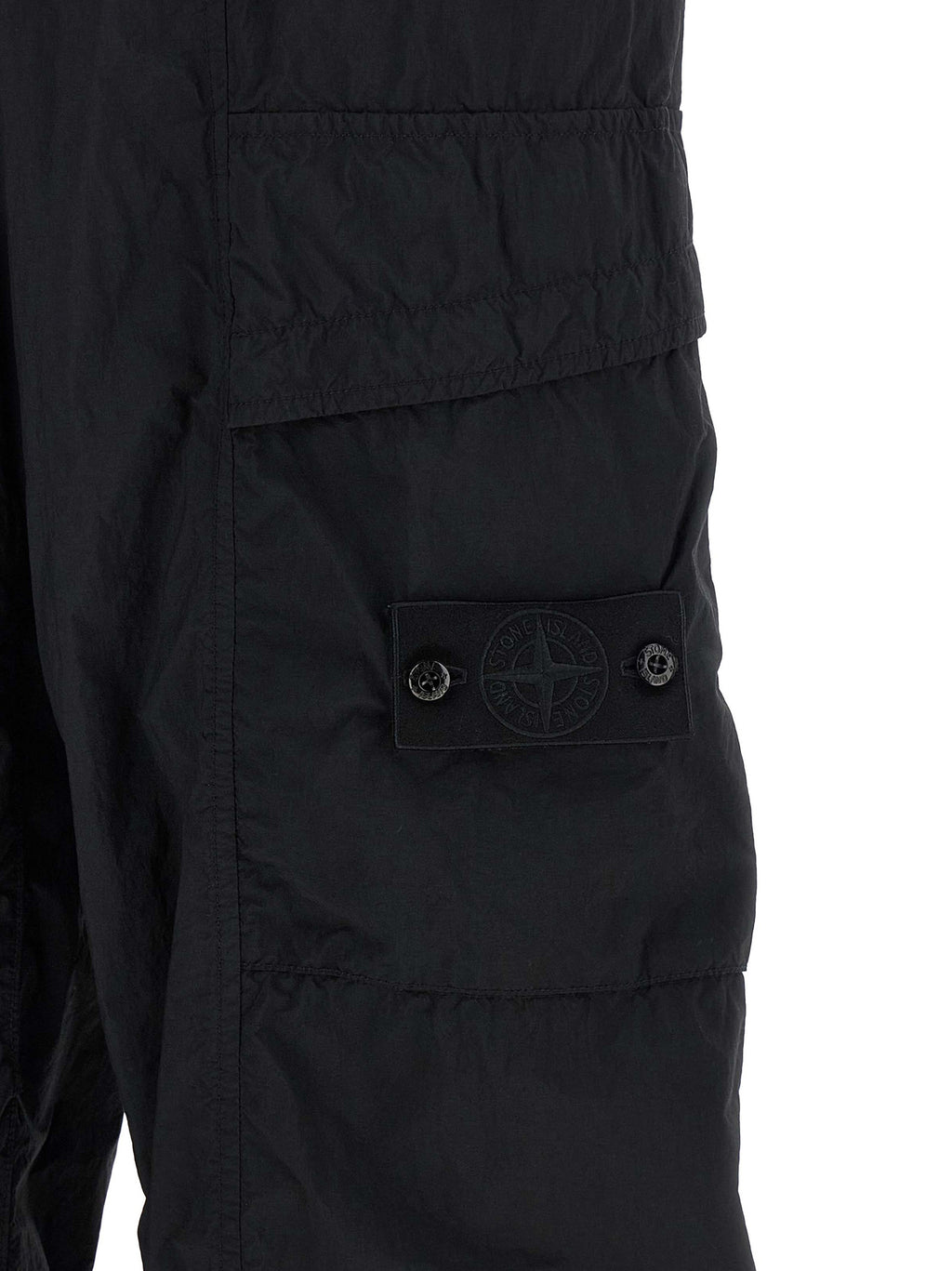 Black Polyamide Cargo Pants