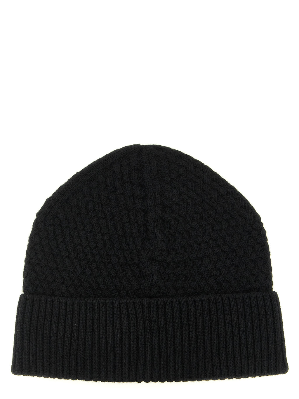 Black Leather Beanie