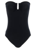 Black Polyamide One-Piece Swimsuit